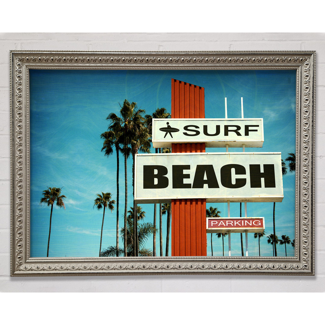 Leinwandbild Retro Surf Framed Print