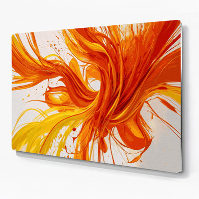 Lyrical Abstraction 69 Brown Metal Wall Art