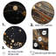 Constellation or étoilé et noir - collages abstraits, impressions d'art mural-95868458-134047237