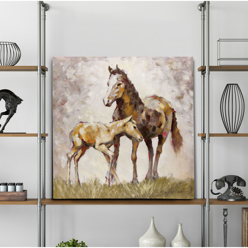 Peinture "learning the cordions", H 32 po x l 32 po x P 1,5 po, Toile tendue