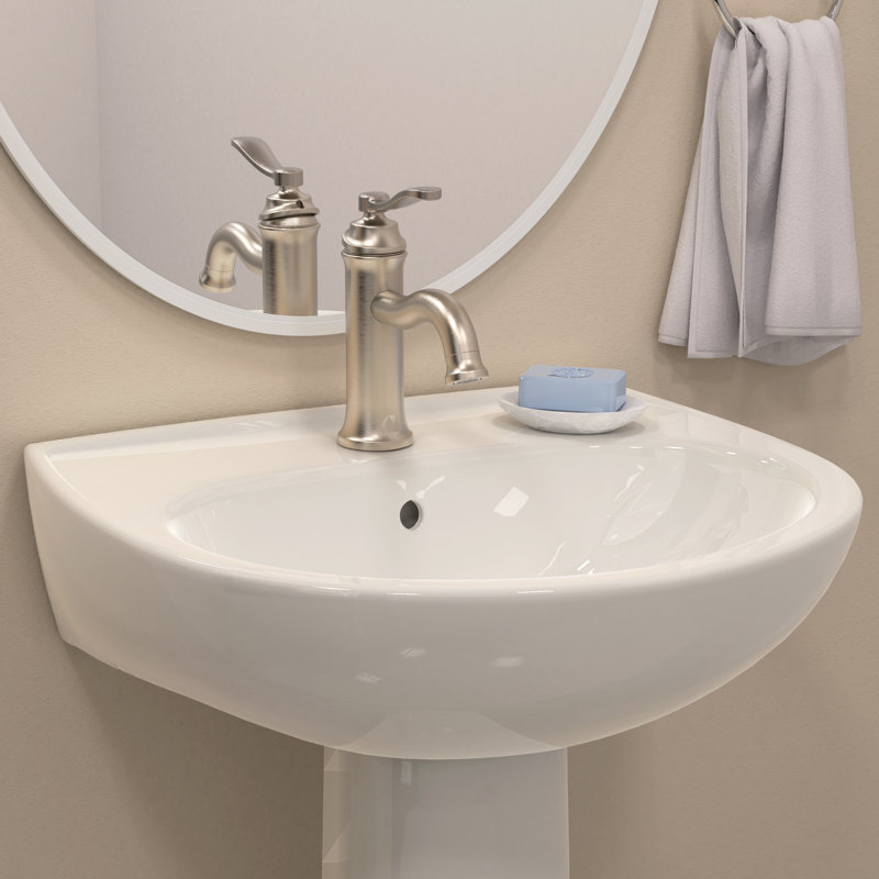 Drain escamotable de lavabo de salle de bain avec trop-plein, Nickel brossé