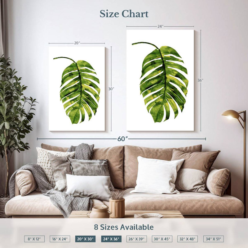 Green Palm II, H 36 po x l 24 po