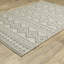 Tapis intérieur / extérieur gris en polypropylène tissé à la machine Jhor-1091324667
