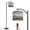 Lampe sur pied à arc avec abat-jour réglable terrain de golf Pebble Beach Monterey California Lampe sur pied 3 températures de couleur à intensité variable avec poteau pour la chambre