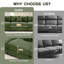 Canapé modulaire surdimensionné surdimensionné en nuage, canapé modulaire convertible avec accoudoirs très larges à assise profonde, 13 coussins décoratifs en velours côtelé de qualité supérieure, conception ergonomique, assemblage facile, pour les salons, vert-130906554