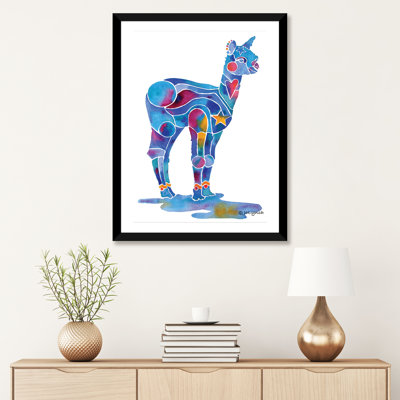 Alpaca Cria par Jo Lynch - impression d'art graphique