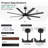 72" Smart Dimmable LED Ceiling Fan with Remote and APP Control, Double-Sided Wood Blades,3 Colors LED Light, 6 Speeds Reversible DC Motor, Timer, 6''/12'' Downrods-212591675