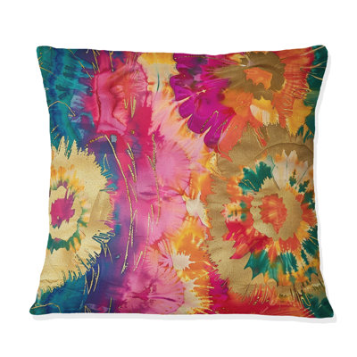 Coussin Boho II vert et jaune
