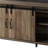 Rustic Tv Stand With Open Shelf, Accommodates 50-59" Tvs, Display Your Decor Oak & Black Console Stand, 58" Max Tv, Spacious Storage Options