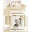 Cat Tree for Indoor Cats, Multi-layer Scratching Post with Large Platform, 2 Caves, 7 Sisal Posts, Pompoms, Cat Basket, Hammock, Suitable for Cats-801803118-801803121