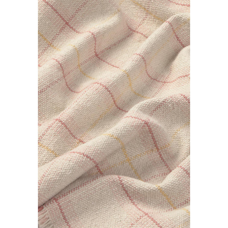 Wouf Wouf! Throw Blanket, Rose/Natural