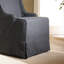 Chaise à oreilles Atlantic Beach - Lin gris anthracite