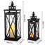 2 Piece Metal Tabletop Lantern Set