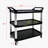 Three-Layer Thickened Plastic Mobile Tool Cart