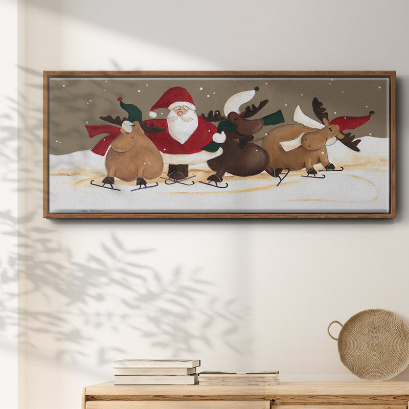 Skater Chorus Line- Framed Canvas