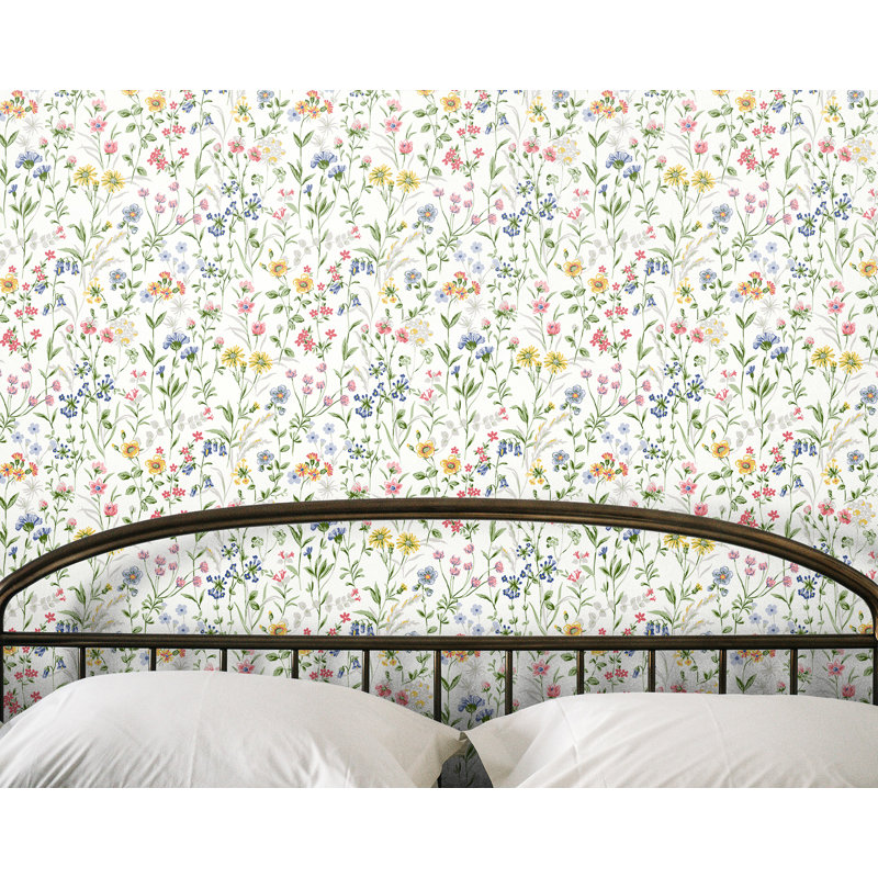 Mbagaya 18cm x 52.10cm Peel and Stick Satin Wallpaper Roll