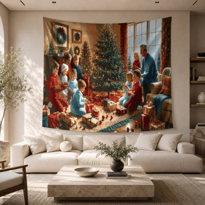 Christmas Christmas Morning Wall Tapestry