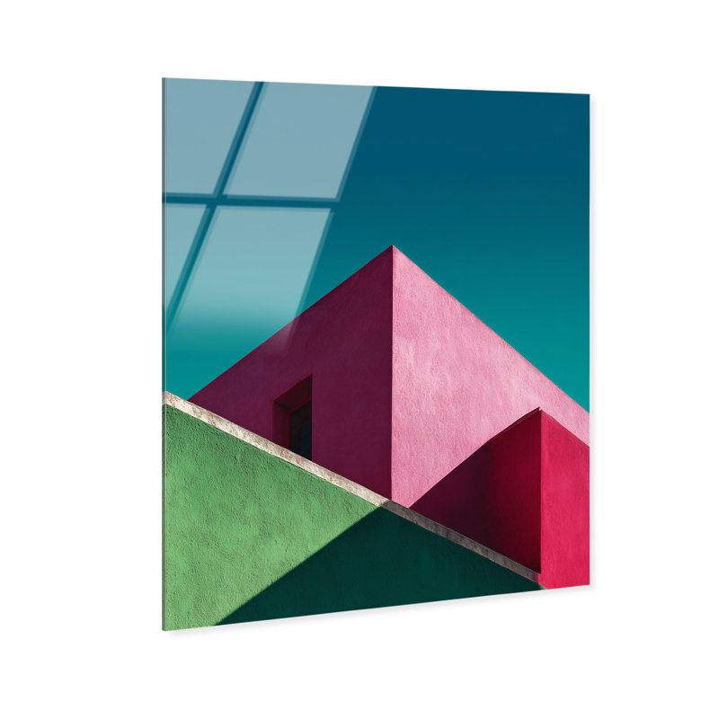 Minimalist Maze II High-Gloss Frameless Acrylic Glass Wall Art Abstract Print by Oliver Gal, Ready to Hang, 16 x 20