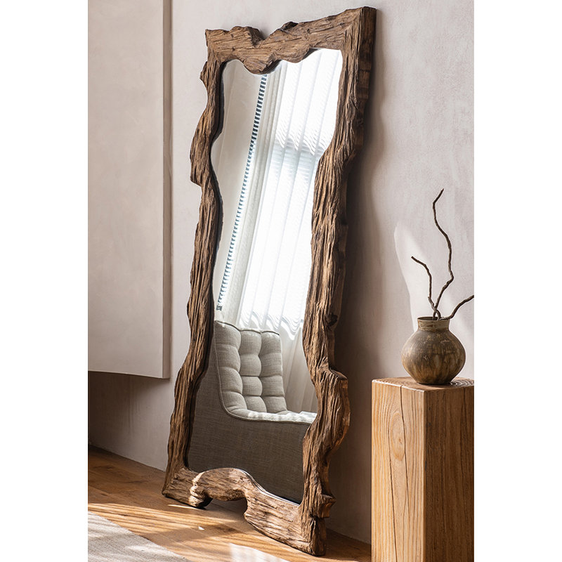 Miroir pleine grandeur de style Wabi-Sabi, 78,74 po x 47,24 po