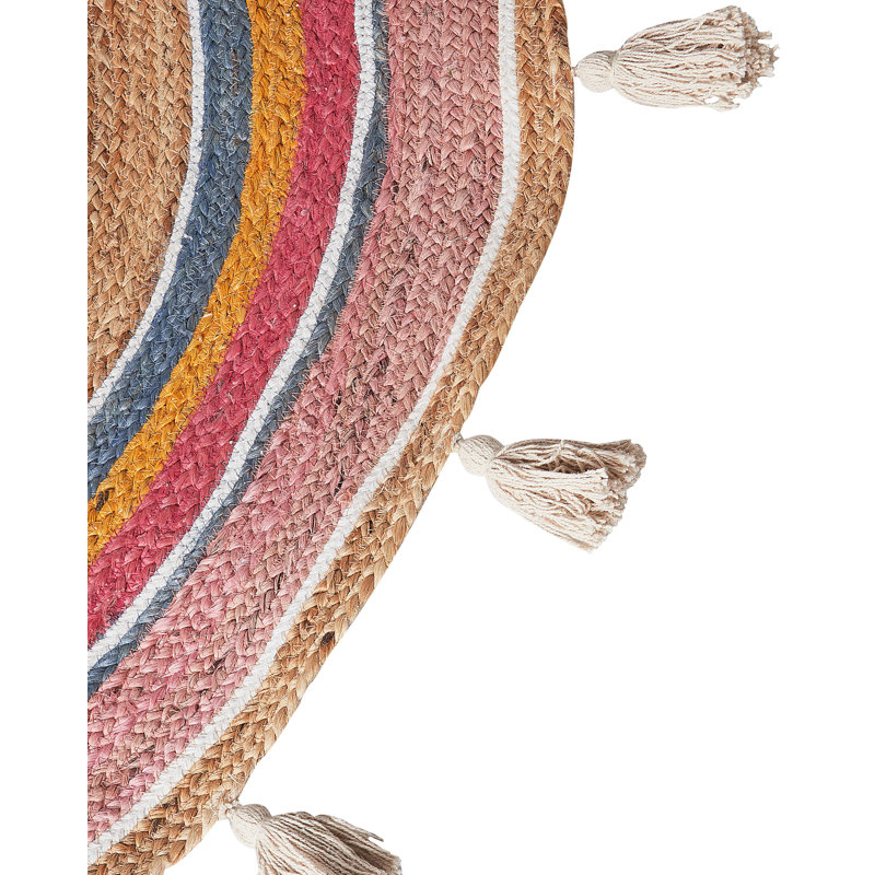 Round Millersburg Striped Hand Tufted 120cm X 120cm Area Rug