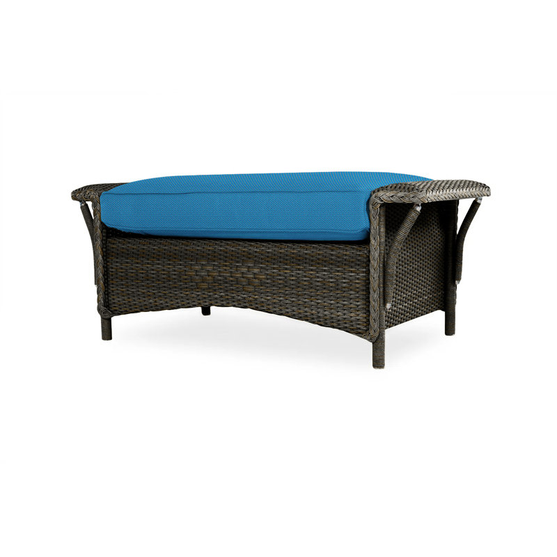 Nantucket Outdoor Ottoman, Beach Natural, Mink