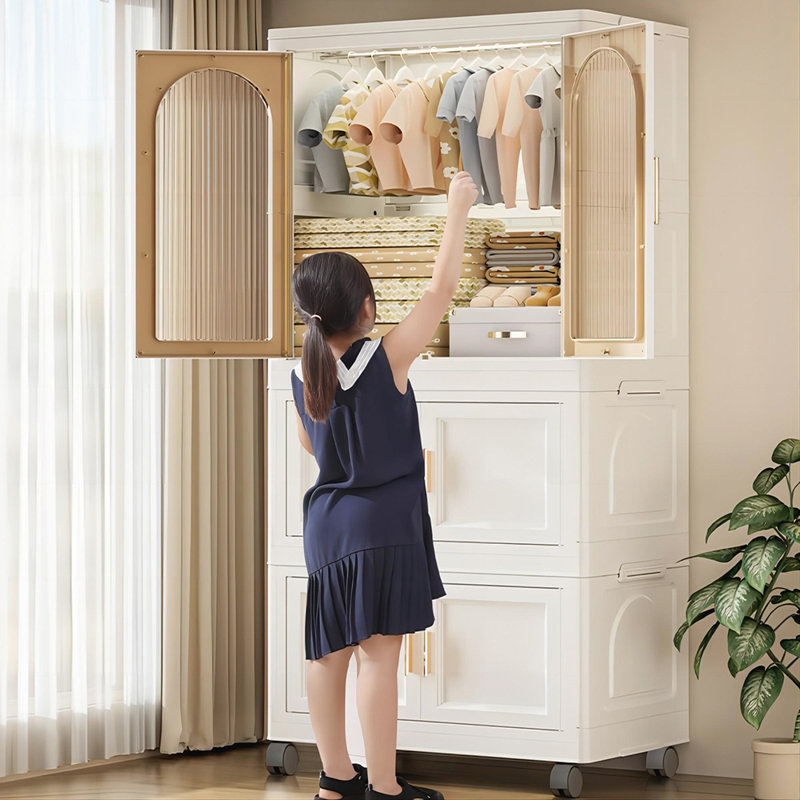 Plastic Storage Cabinet with Wheels