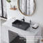 Lavabo de salle de bain comptoir en pierre de quartz