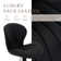 Swivel Upholstered Adjustable Height Bar Counter Stool with Metal Frame