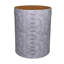Dual Tone Gray Leather with Suede Bin