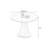 Nut-brown Round Solid Wood Dining table-211085938