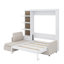 Grand lit escamotable avec canapé et tablettes-763043259