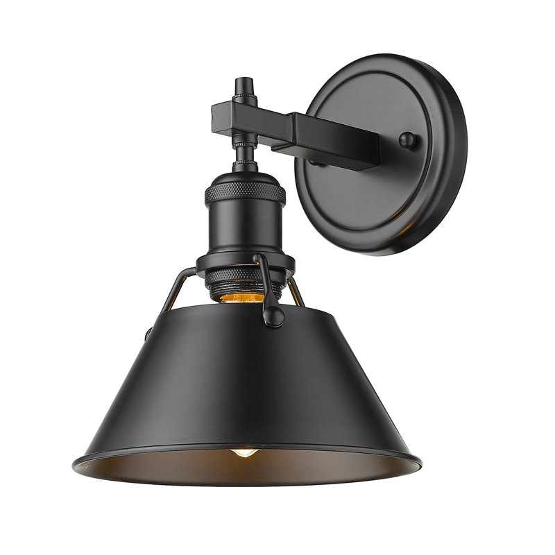 Éclairage pour meuble-lavabo en acier à intensité variable Felda, Noir mat, Noir mat, 1 lumières