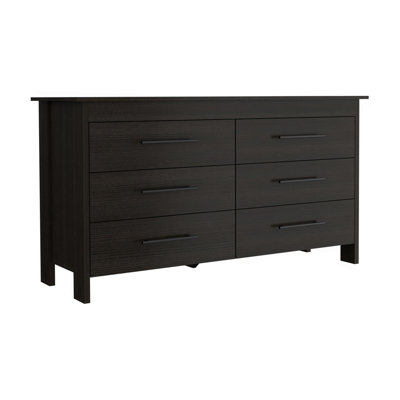 Commodes 6 tiroirs Wenge, ensemble de 2