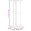 Support pour haut-parleur 2 pièces 11,8 x 11,8 x 31,5 po-1890268129