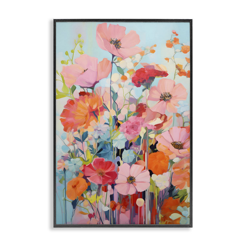 Art abstrait giclée par LSR Design Studio, H 18 po x l 12 po, Giclée encadrée noir minuit
