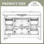 Freestanding Bathroom Vanity with SMC Sink, MDF Cabinet, 2 Doors, 2 Divided Drawers, 4 Storage Drawers, Soft-Close, Adjustable Shelf