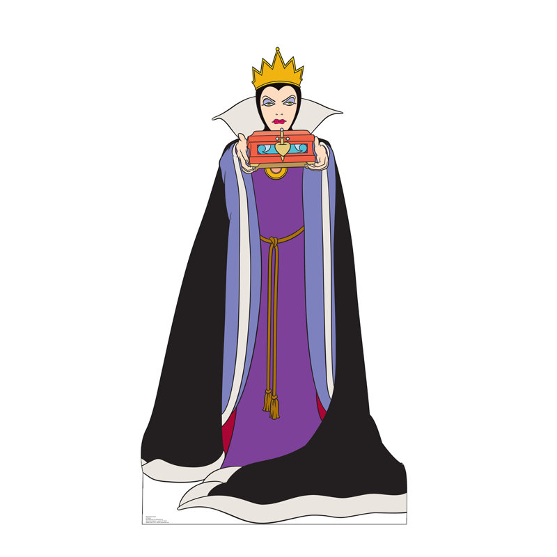Life-Size Wicked Queen Cardboard Stand-Up with Crown