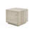Totka Faux Travertine Square End Table