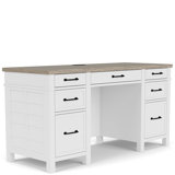 Gabby Executive Desk with Power Outlet