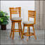 Tabouret pivotant à dossier et à lattes à hauteur de comptoir 24 po, siège en tissu-1470185938-1470185936