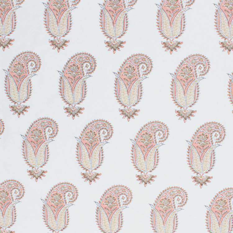 Suite Akbar Paisley Fabric, Cameo