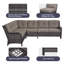 Canapé modulaire d'extérieur en osier Carolina avec coussins Carolina-90980630-90980628