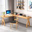 Bureaux en bois massif en L Burlywood-107286843-107286841
