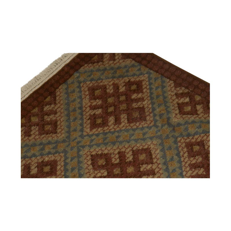 Afghan Hand-Knotted High-Quality Brown/Blue/Beige Area Rug