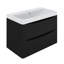 800mm 2 Drawer Wall Hung Vanity Bathroom Cabinet & Basin Set-652901782
