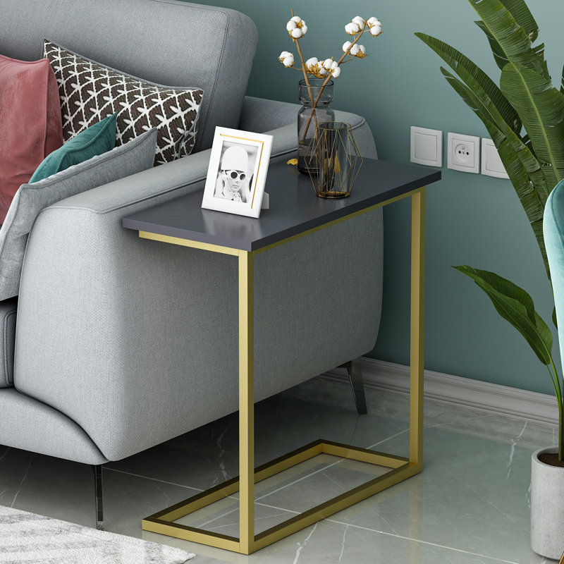 Gardnerville Sled End Table, Gold