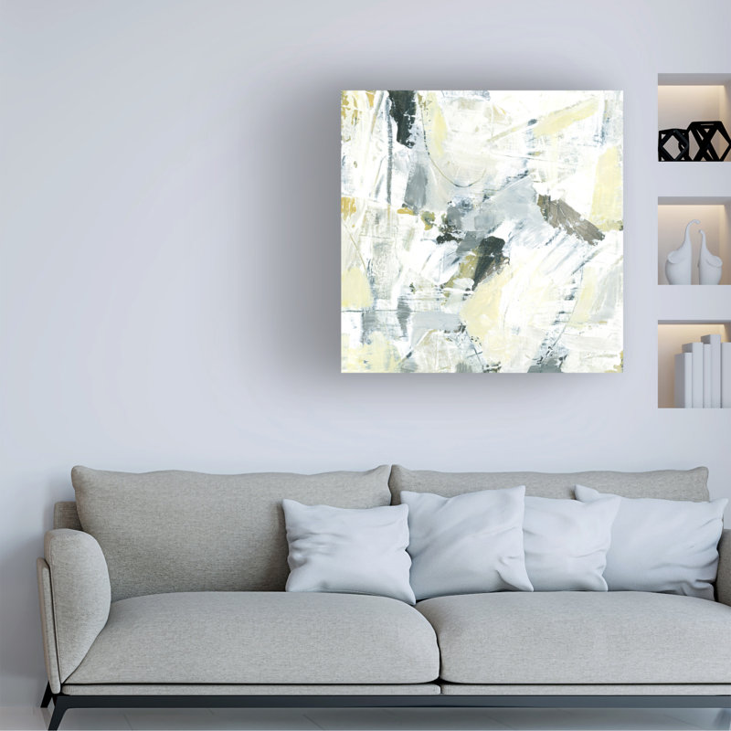 "Citron Graffiti IV" sur toile, H 35 po x l 35 po