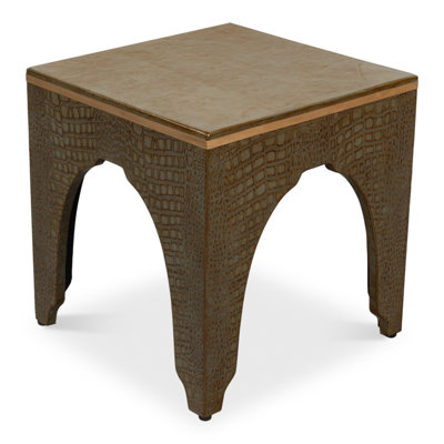 Shagreen Croco Accent Stool