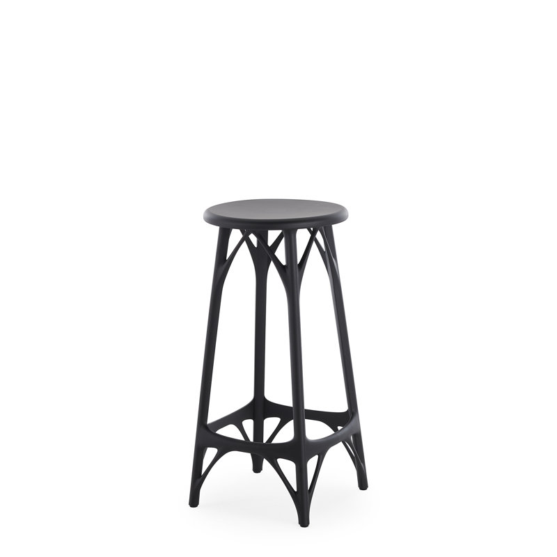 A.I. Stool Light, Counter Stool (26" Seat Height), Black