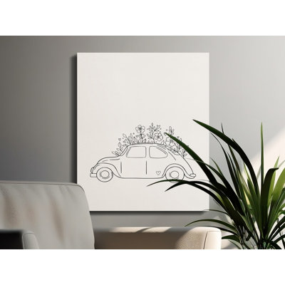 Crandell 1 Piece Wrapped Canvas Wall Art Set